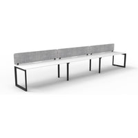 Infinity Single Sided Loop Leg Workstation - 3 Persons