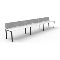 Infinity Single Sided Profile Leg Workstation - 3 Persons