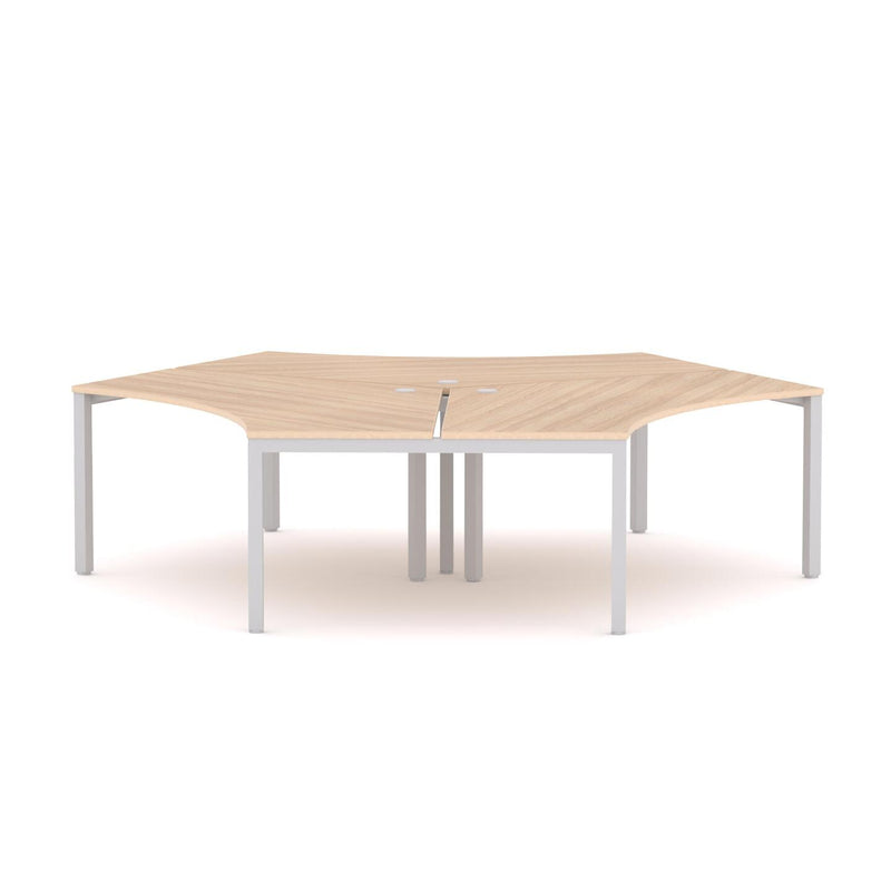 Axis 3-Person 120Deg Workstation