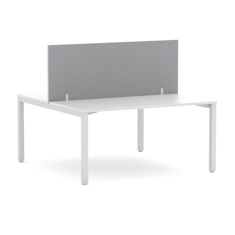 Axis 2 User Double-Sided Desks, 50x50mm Square Leg Design. Includes: Edge25 Screen