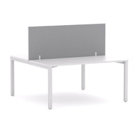 Axis 2 User Double-Sided Desks, 50x50mm Square Leg Design. Includes: Edge25 Screen