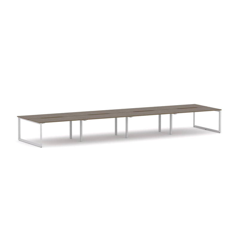 Anvil 8-Person Double-sided Desk Workstation