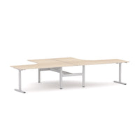 Agile Fixed Round 2-Person 90° Workstation