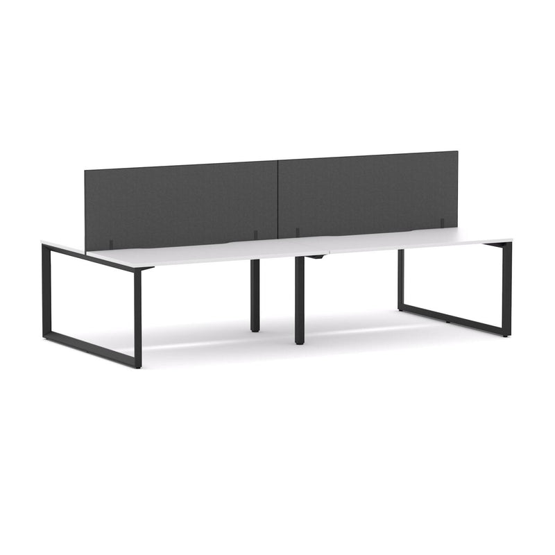 Anvil 4-Person Double-sided Desk Workstation Includes: Edge25 Screen