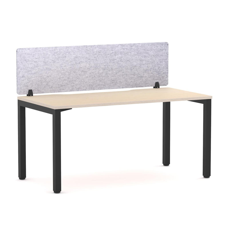 Axis 1 User Single Desk, 50x50mm Square Leg Design. Includes: AcoustiQ Screen