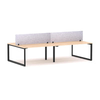 Anvil 4-Person Double-sided Desk Workstation Includes: AcoustiQ Screen