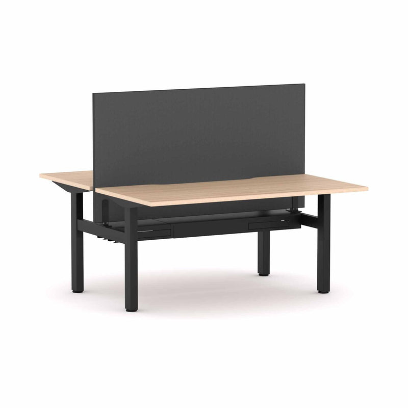 Klass Fixed 2-Person Double-sided Desk Workstation with Edge25 Screen