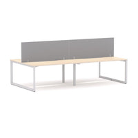 Anvil 4-Person Double-sided Desk Workstation Includes: Edge25 Screen