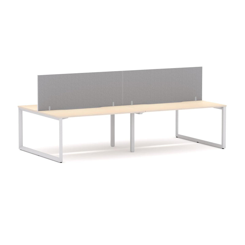 Anvil 4-Person Double-sided Desk Workstation Includes: Edge25 Screen