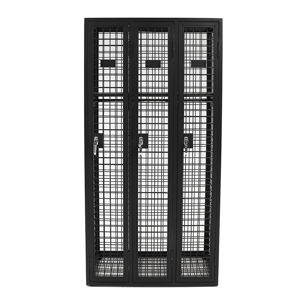 Steel Mesh 3 Door Locker