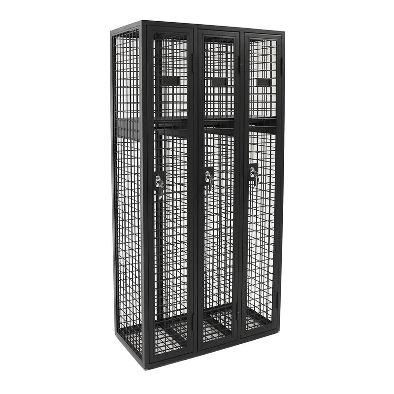 Steel Mesh 3 Door Locker
