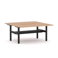 Agile Fixed Round 2-Person Double-sided Desk Workstation