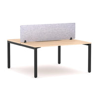 Axis 2 User Double-Sided Desks, 50x50mm Square Leg Design. Includes: AcoustiQ Screen