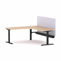 Klass Fixed 90Deg Workstation With AcoustiQ Screen