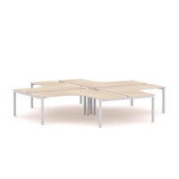 Axis 4-Person 90Deg Workstation (Plus-Layout)