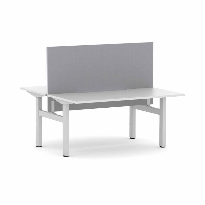 Klass Fixed 2-Person Double-sided Desk Workstation with Edge25 Screen