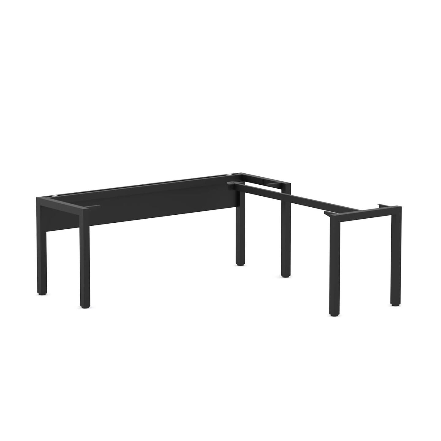 Axis Single Workstation with Return and Modesty - Frame Only