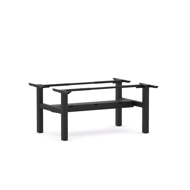 Agile Fixed Rectangle 2-Person Double-sided Desk Workstation - Frame Only