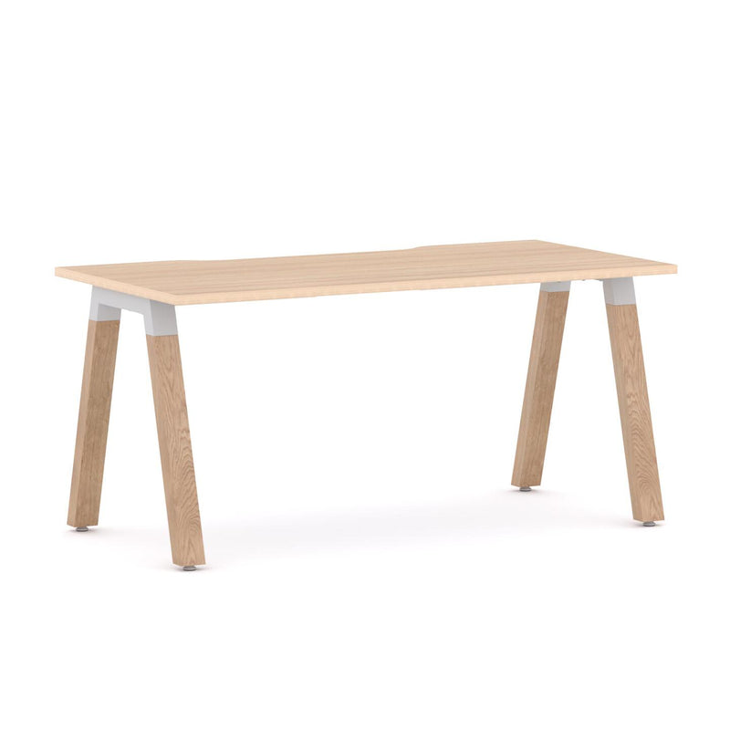 Plantation Straight Workstation Oak
