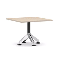 Modulus Coffee Table Single Post 4-Star PedestalPoles with Polished Alloy Feet