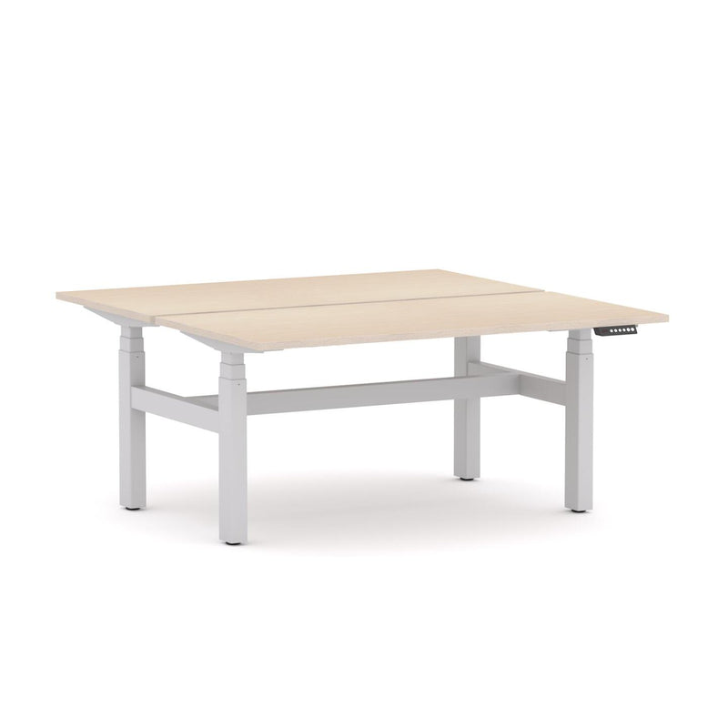 AgileMotion+ 3C/2M Electric Rectangle 2-Person Double-sided Desk Workstation