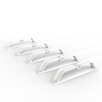 OLG Cable Clutch for below desk: L170mm x D20mm x H30mm - White *Pack of 5*