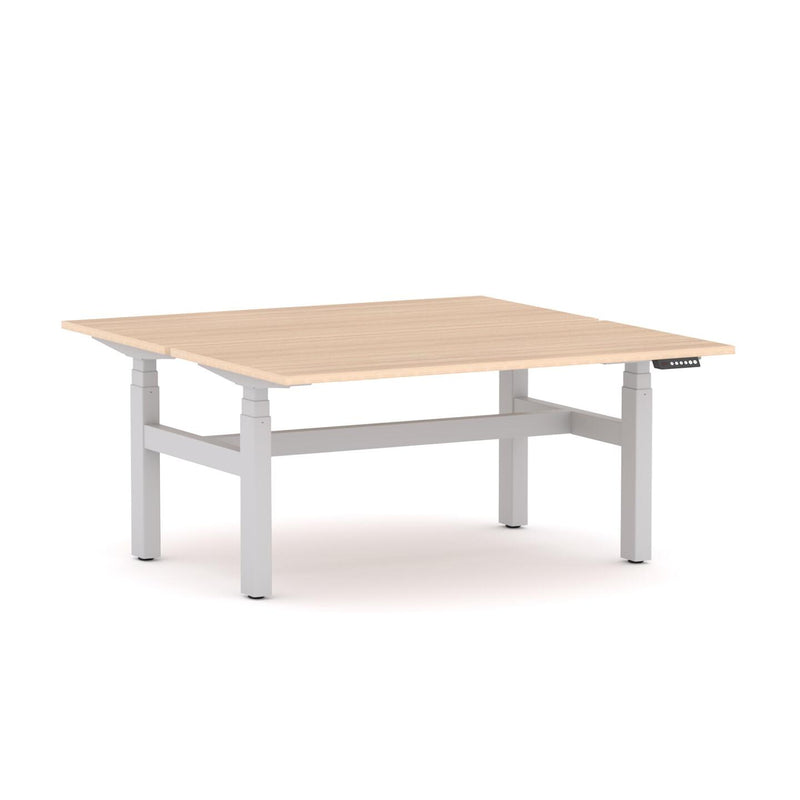 AgileMotion+ 3C/2M Electric Rectangle 2-Person Double-sided Desk Workstation