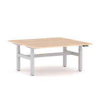 AgileMotion+ 3C/2M Electric Rectangle 2-Person Double-sided Desk Workstation
