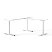 Agile Fixed Round 90° Desk and Return - Frame Only