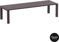 6 Seater Outdoor Dining Set in Rattan and Vegas Table