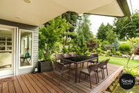 Tahiti 6 Seater Resin Rattan Dining Setting with Daytona Chair