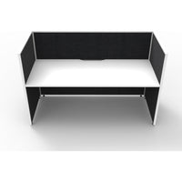 SHUSH30 Workstation - 1 Person - Screen Hung Top - White