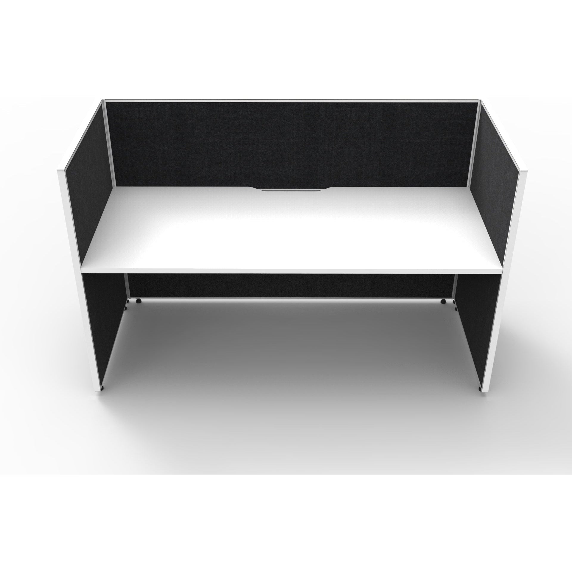 SHUSH30 Workstation - 1 Person - Screen Hung Top - White