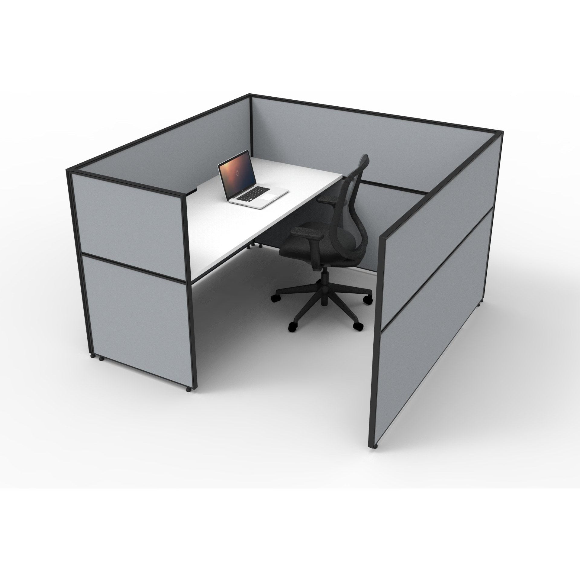 SHUSH30 Cubicle Workstation - 1 Person - White