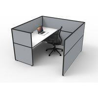 SHUSH30 Cubicle Workstation - 1 Person - White