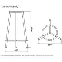 IDEO High Contract Table Frame – Steel Legs ‘Pronto’