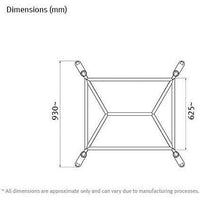 IDEO Square Meeting Table Frame – Steel Legs ‘Pronto’