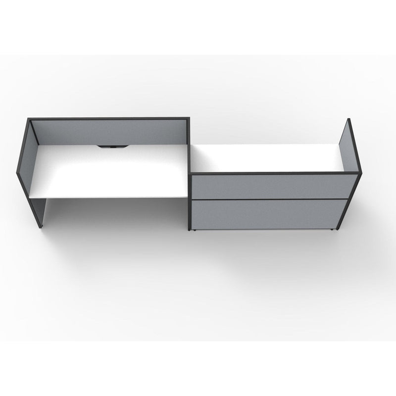 SHUSH30 Workstation - 2 Person 'S' Configuration - White