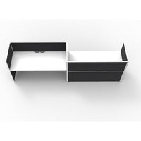 SHUSH30 Workstation - 2 Person 'S' Configuration - White