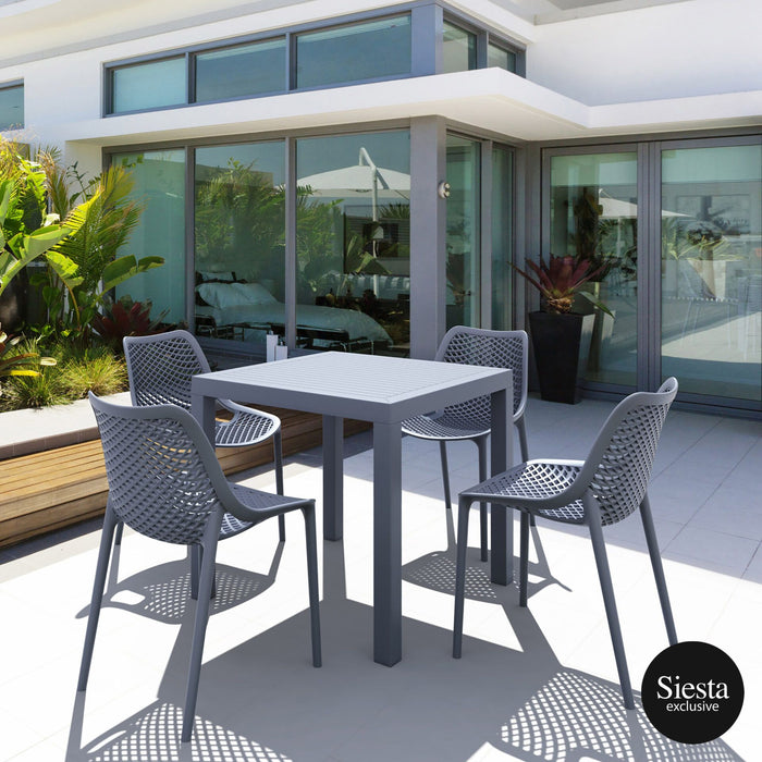 Ares Outdoor Table Setting with Air Chair