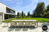 Vegas 10 Seater Dining Set with Air XL Armchair