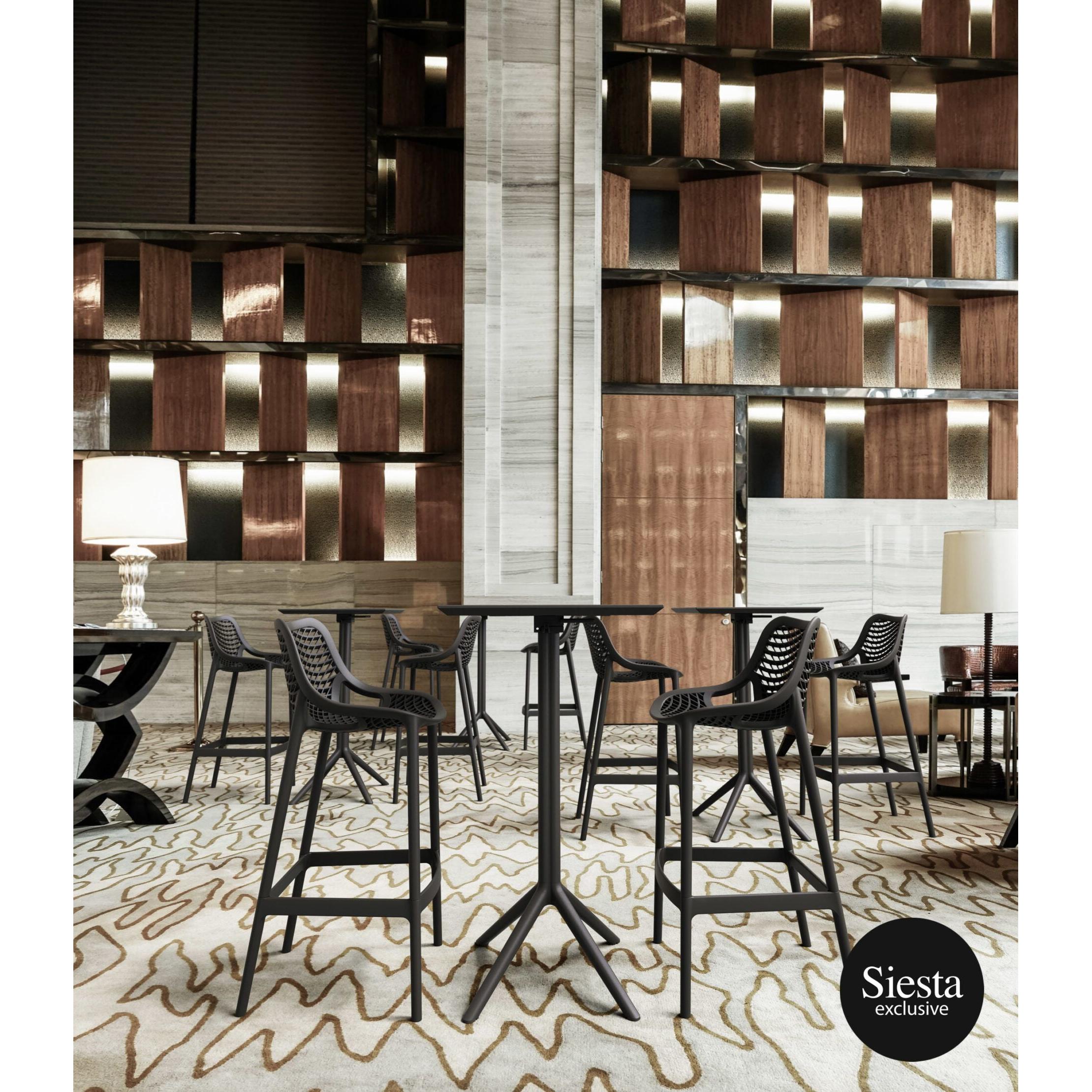 Sky Bar Table 3 Piece Set with Air 75 Barstools-Elite Office Furniture