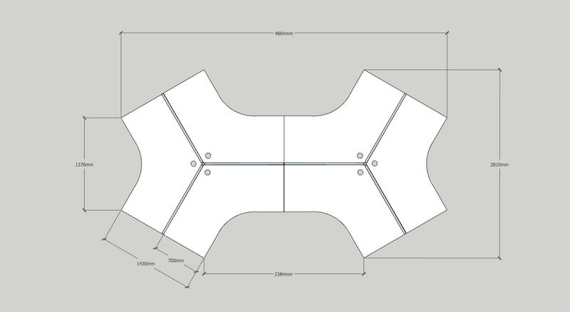 Rapid Screen 120° Degree 6 Person Pod