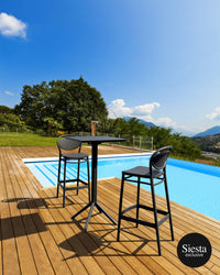 Sky Bar Table 3 Piece Set with Marcel 75 Barstools