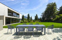 Vegas 8 Seater Dining Set with Air XL Armchair