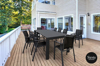 Outdoor 11 Piece Setting with Extendable Table