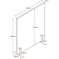 Set of 10 Acoustic Screens - Free Standing Screens