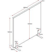 Set of 10 Acoustic Screens - Free Standing Screens