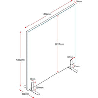 Set of 10 Acoustic Screens - Free Standing Screens