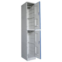 ABS Plastic Lockers 2 Door Single Bank